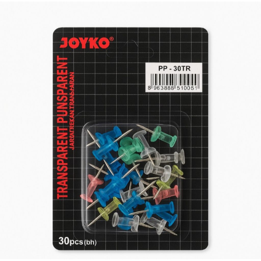 

JOYKO PUSH PIN TR-30 TRANSPARAN