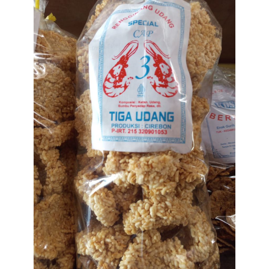

Rengginang Udang Gurih Reyah Tebal / Rengginang Udang Khas Cirebon Terlaris 1kg