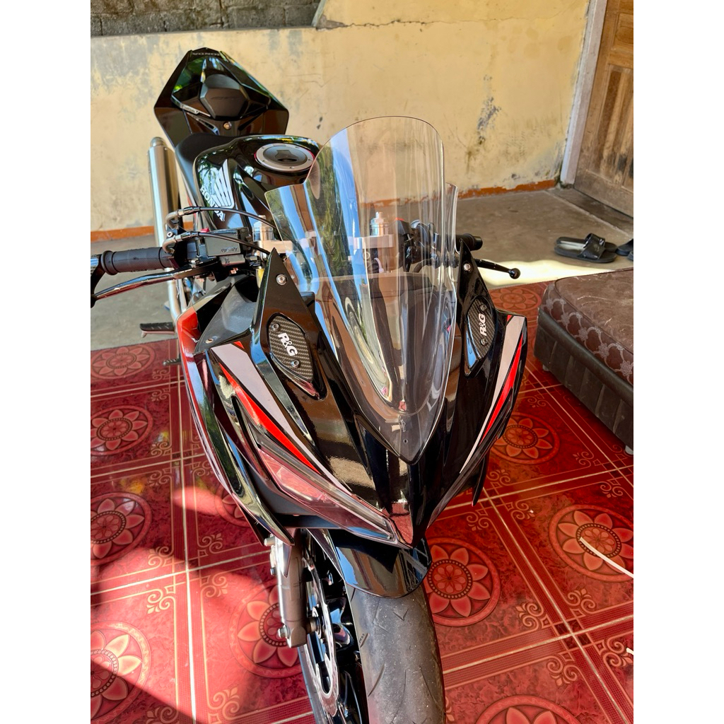 Visor Jenong Tinggi Cbr K45N Clear + List Karet Visor