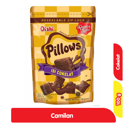 

Oishi Pillow Snack Chocolate 100GR - 1 PCS