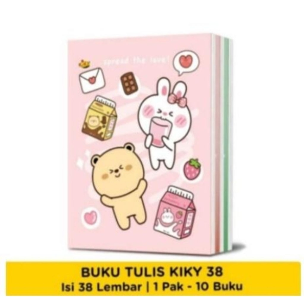 

Buku Tulis KiKy 38 Lembar isi 10 pcs