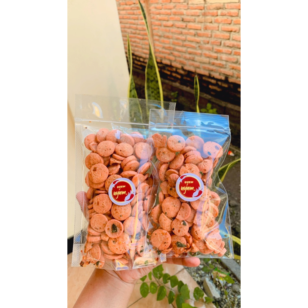 

Keripik Sosis Goreng Pedas 50/100gr Sosreng