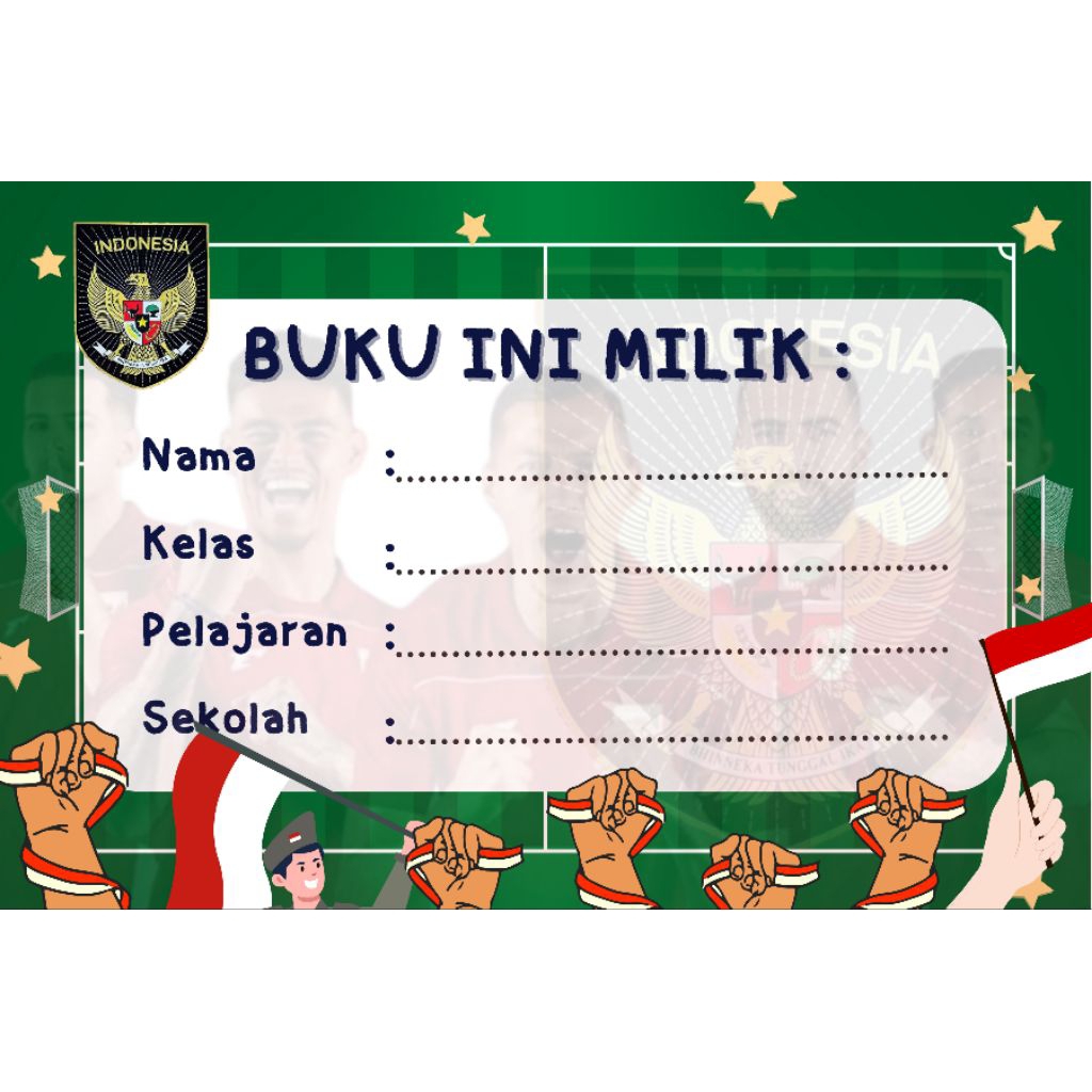 

Label Nama Buku Murah Aneka Desain 20 Pcs/pack