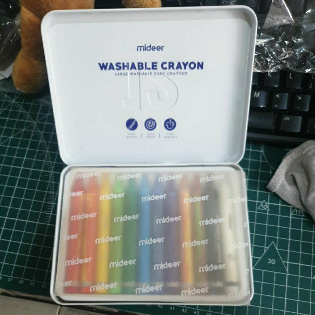 

mideer washable crayon 12 pcs