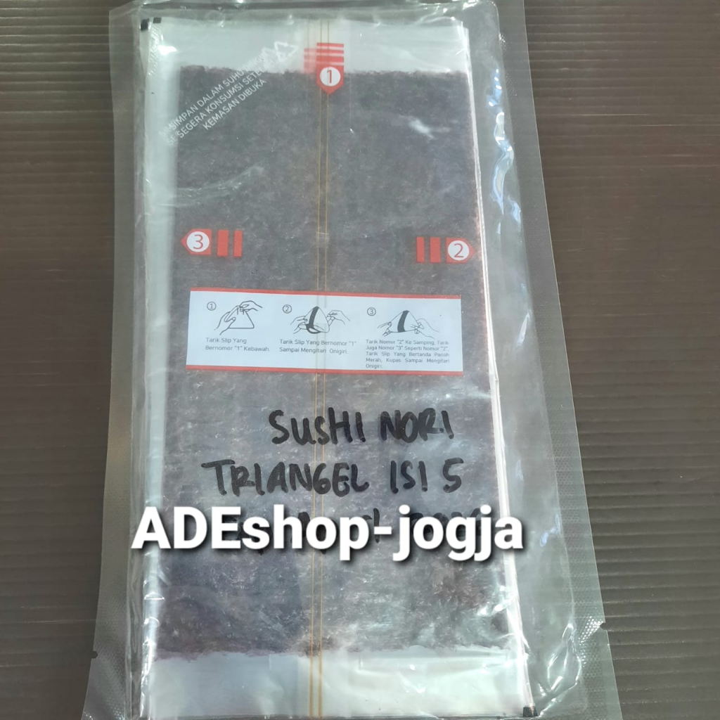 

triangle onigiri seaweed roasted isi 5 rumput laut sushi nori wrapper