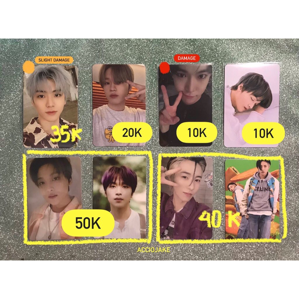 photocard pc official nct dream nct 127 jaemin chenle doyoung haechan renjun hot sauce hologram holo