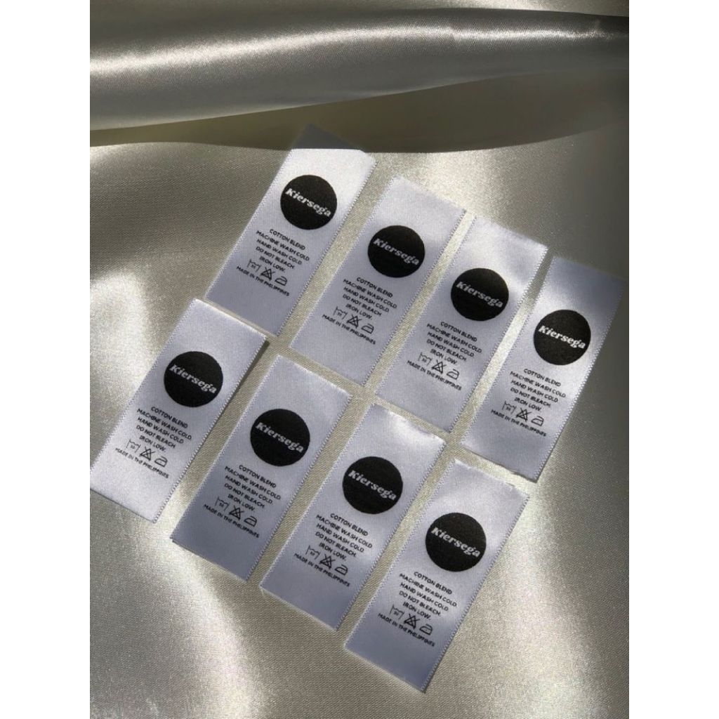 

200pcs & 500pcs Label Satin Free Design/Label Satin Putih Halus,Label Baju,Label Merk
