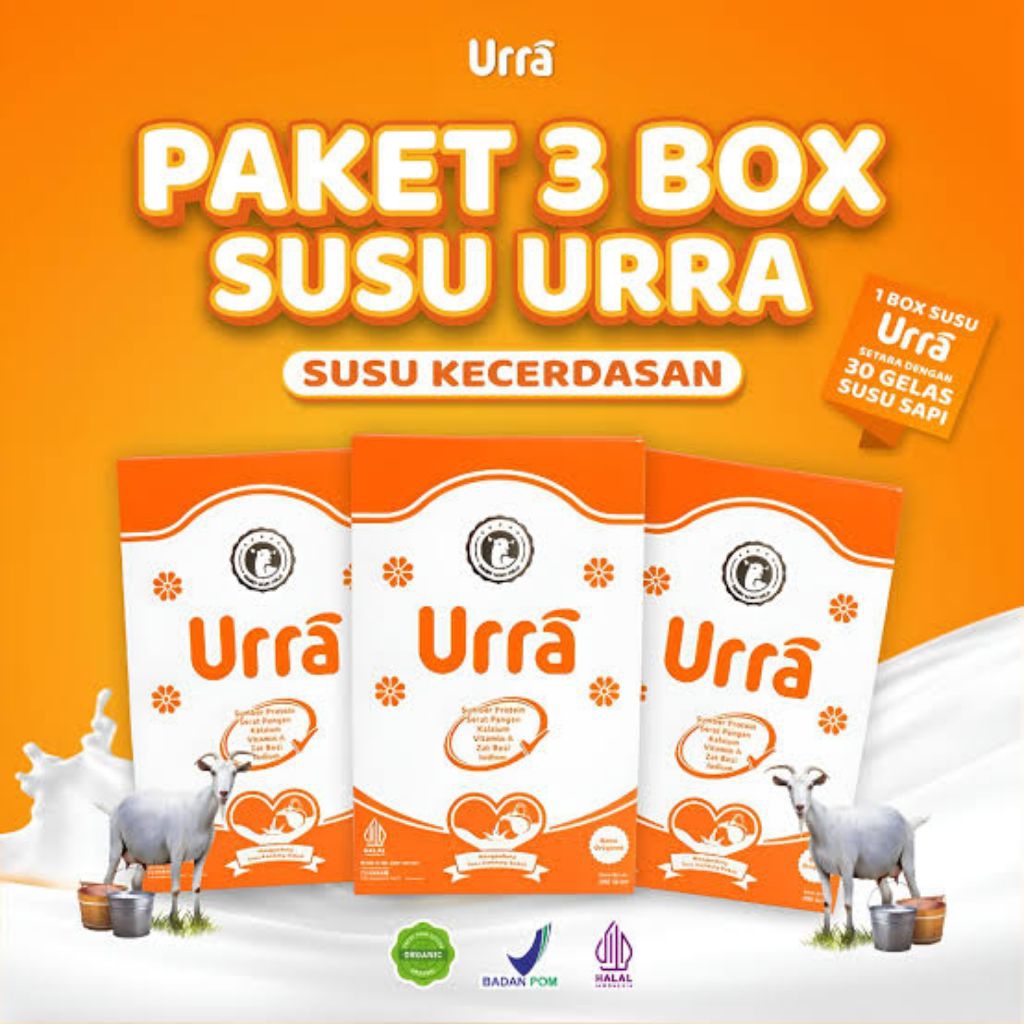 

Paket Hemat Susu kambing Saneen URRA -200 GRAM ( Susu Penambah Berat Badan & tinggi Badan dll )