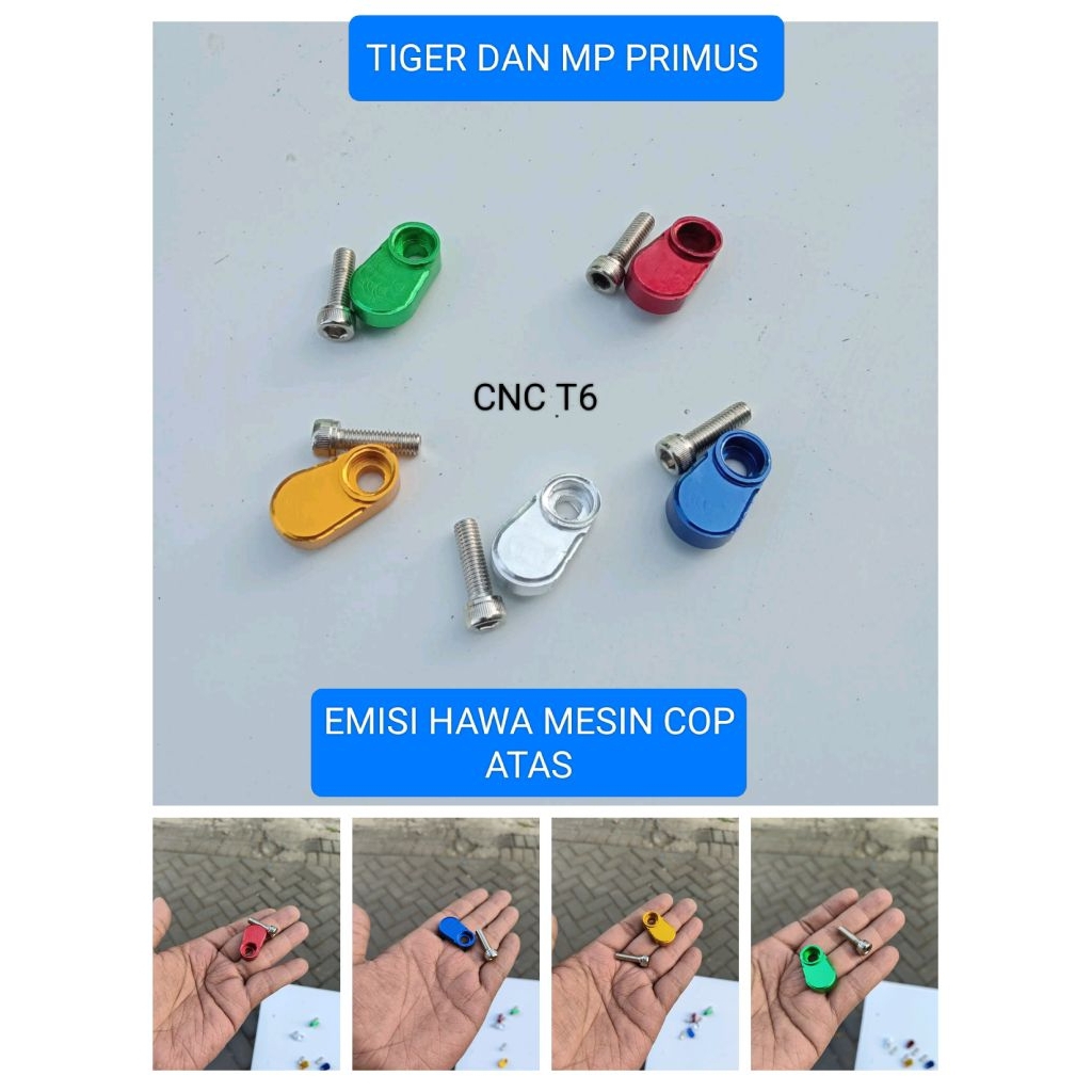 Emisi hawa cop atas Tiger dan Mega pro Primus cnc T6 /variasi tutup emisi mesin atas