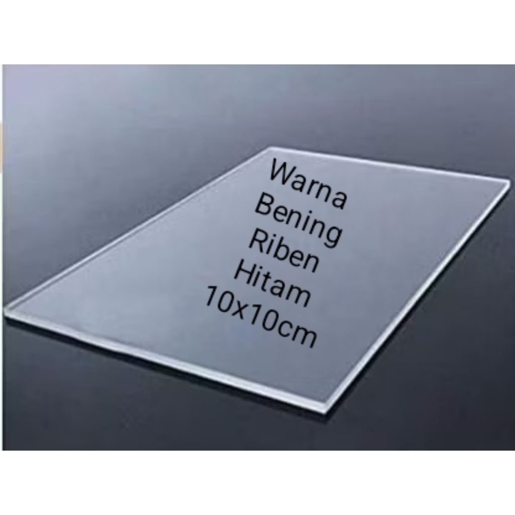 

Akrilik Lembaran Bening Tebel 2mm 10 x 10cm