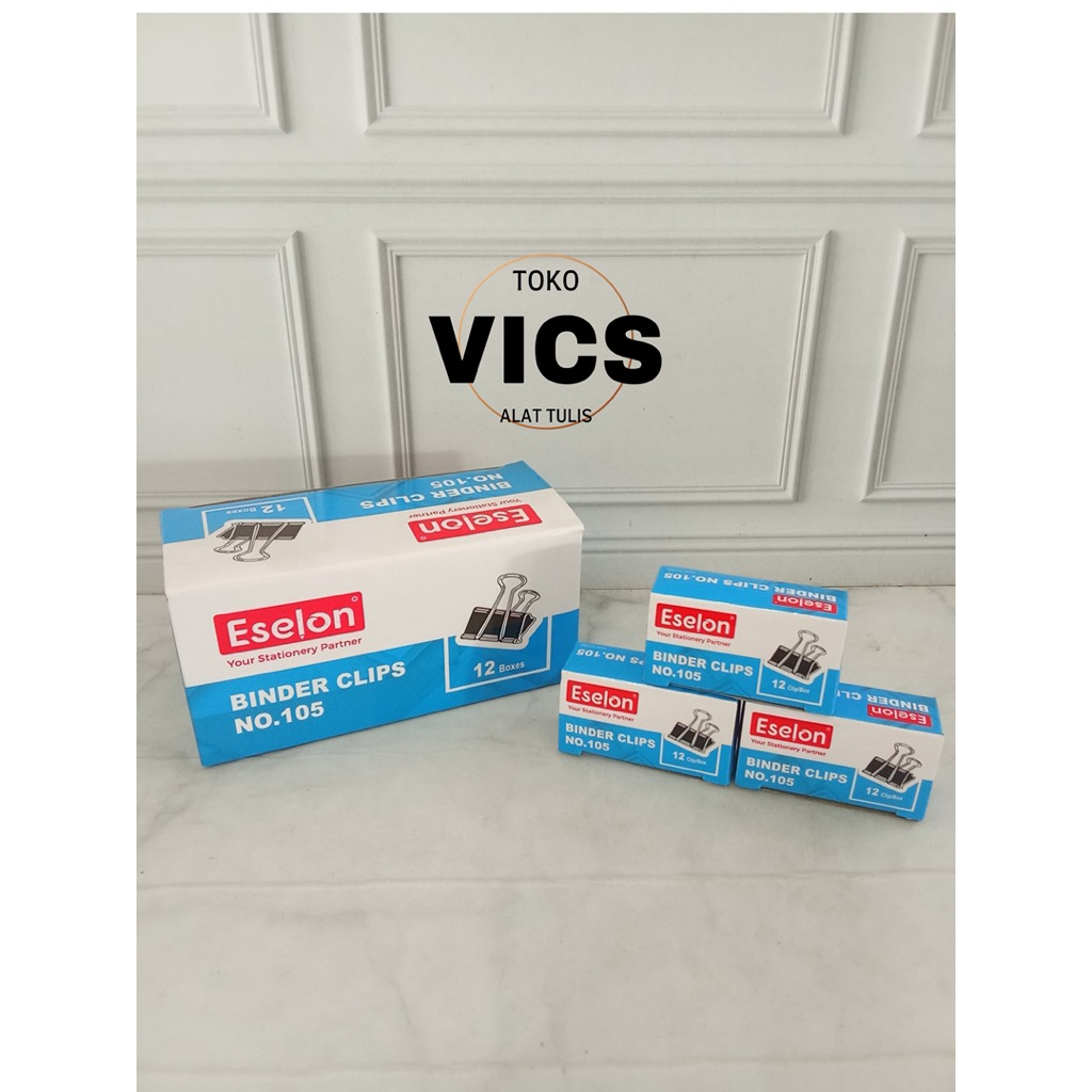 

ESELON - Binder Clip No. 105 klip kertas - pack