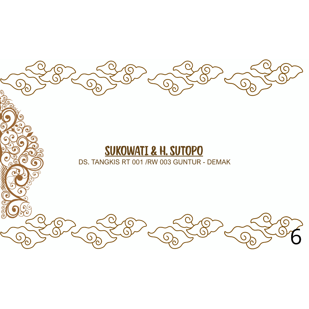 

Amplop Cetak custom untuk kondangan