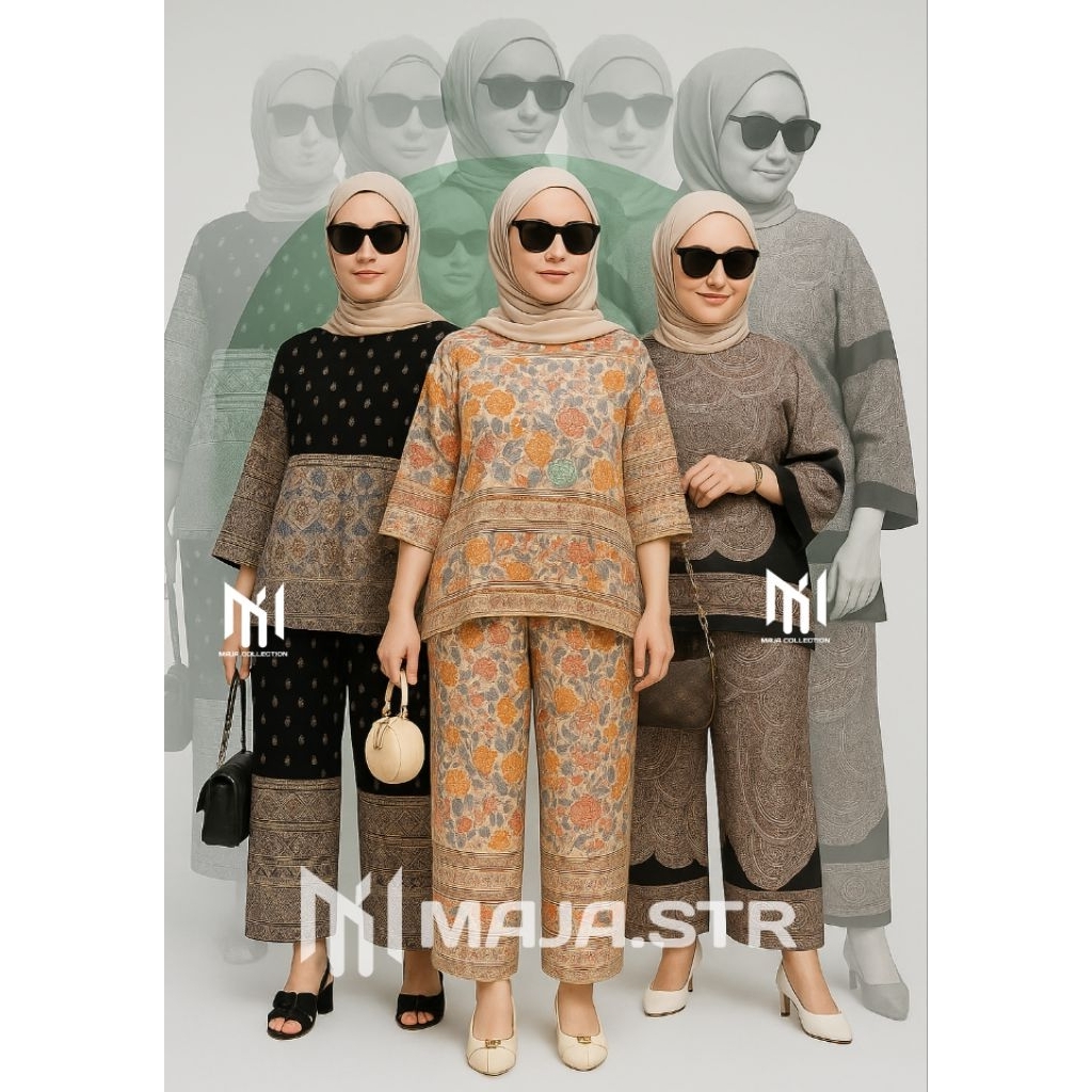 SETELAN WANITA RAYON ADEM BUSUI JUMBO ONSET RAYON KEKINIAN TERBARU TERLARIS