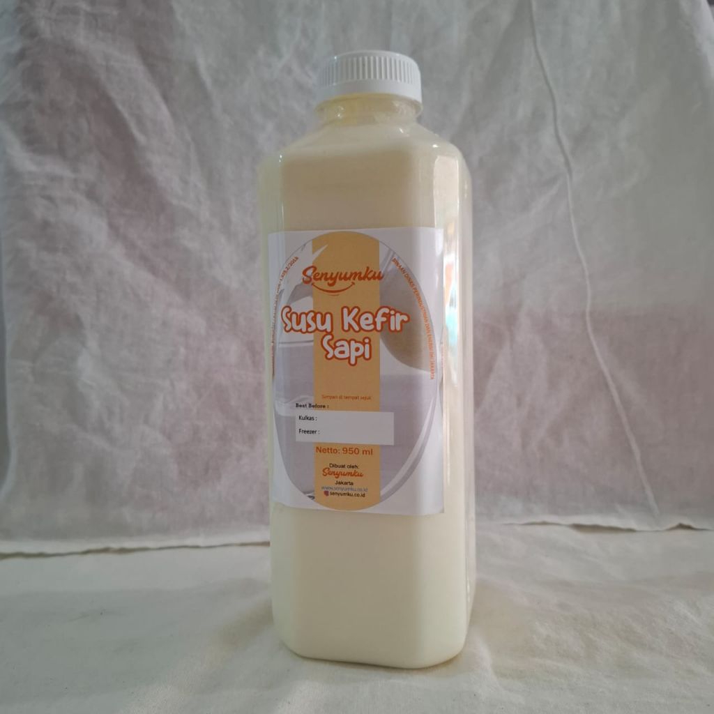 

Susu Kefir Sapi Asli HALAL MUI merk SENYUMKU 1Liter