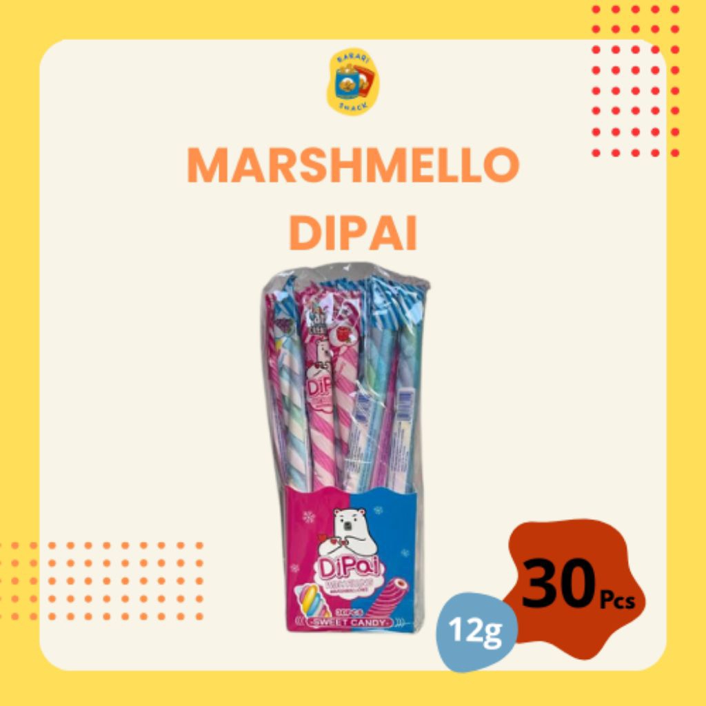 

RS Marshmallow Dipai (12g) marsmellow panjang isi 30pcs
