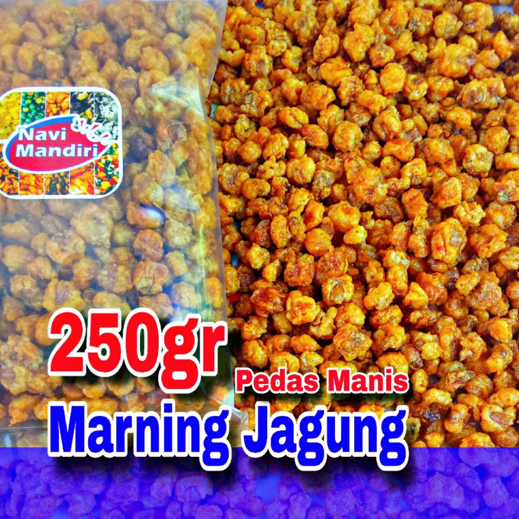 

marning jagung pedas manis 250gr /marning jagung/aneka snack serba 5000