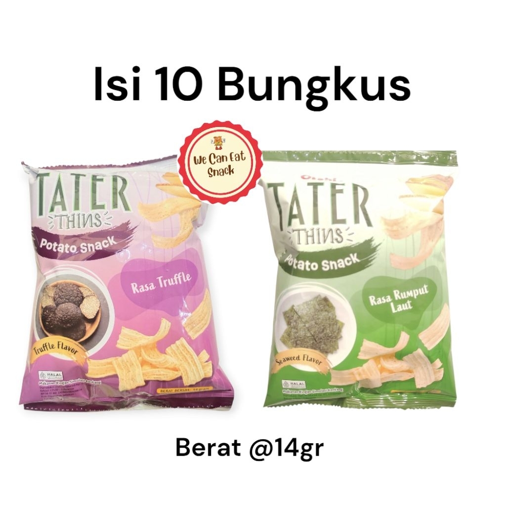 

Oishi Tater Potato Snack Aneka Rasa @14gr (Isi 10 Bks)