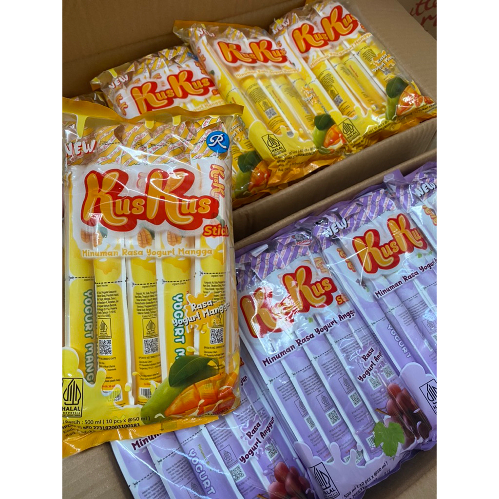 

KUS KUS STIK YOGURT 500ML,1 PACK ISI 10 PCS