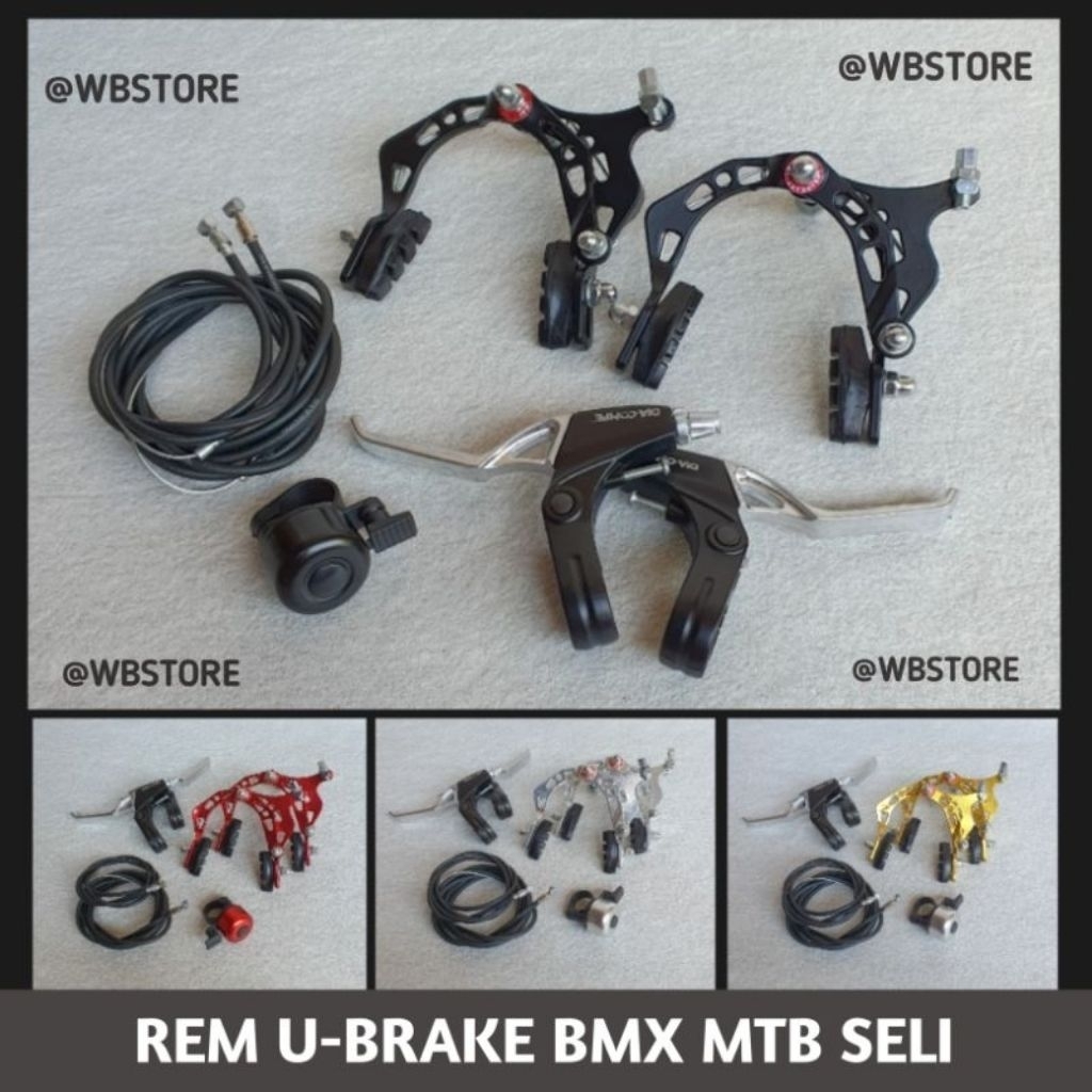 Rem Ubrake Set Sepeda BMX MTB FEDERAL - Rem U-brake Sepeda Long Cage