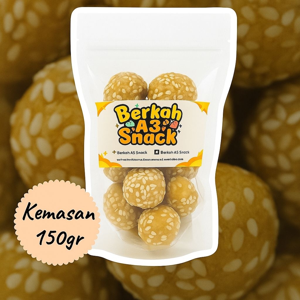 

Kue Ciput / Onde-Onde Wijen Berkah A3 Snack 150 Gram – Renyah & Gurih Tidak Keras Sama Sekali