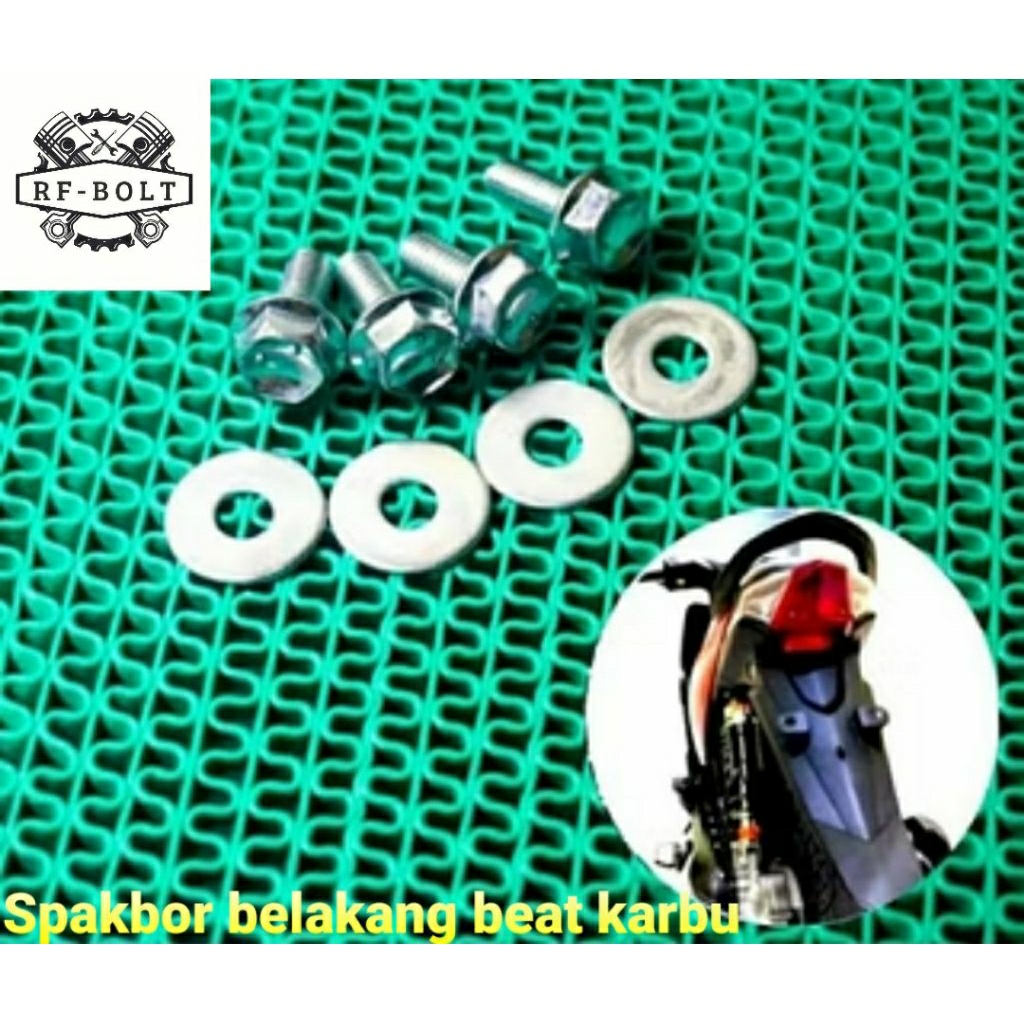 Baut Spakbor Belakang Beat Karbu / Baut Baut Spakbor Belakang beat Karbu