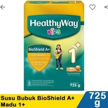 

HEALTHYWAY KIDS 1+ 3+ MADU 725GR Susu Bubuk Formula Anak