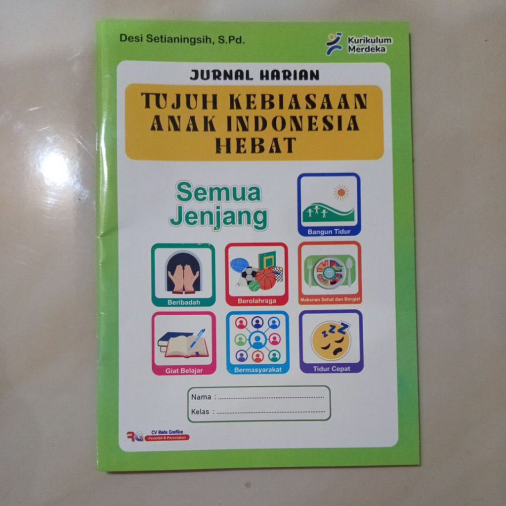 Buku jurnal 7 kebiasaan anak