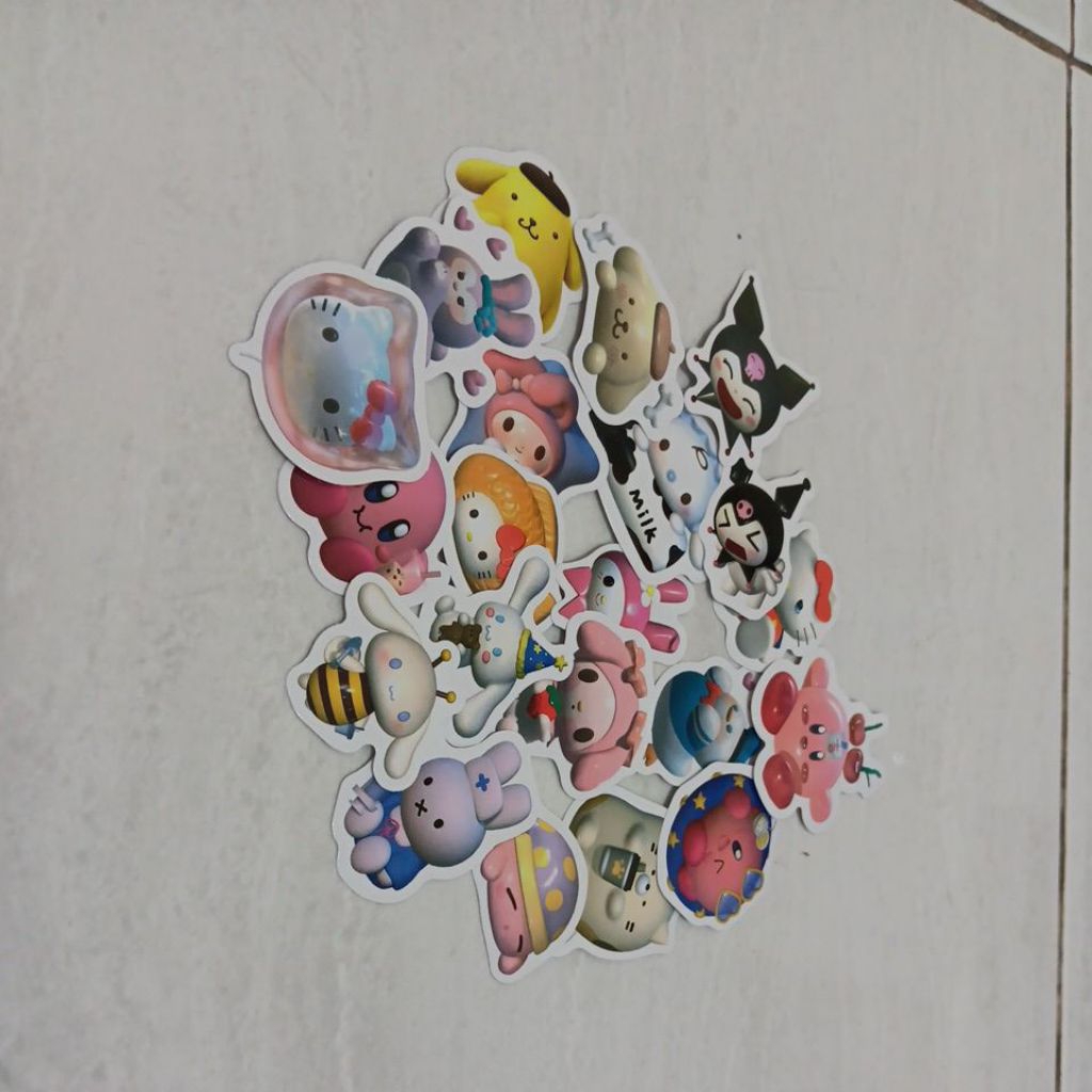 

stiker karakter Sanrio lucu