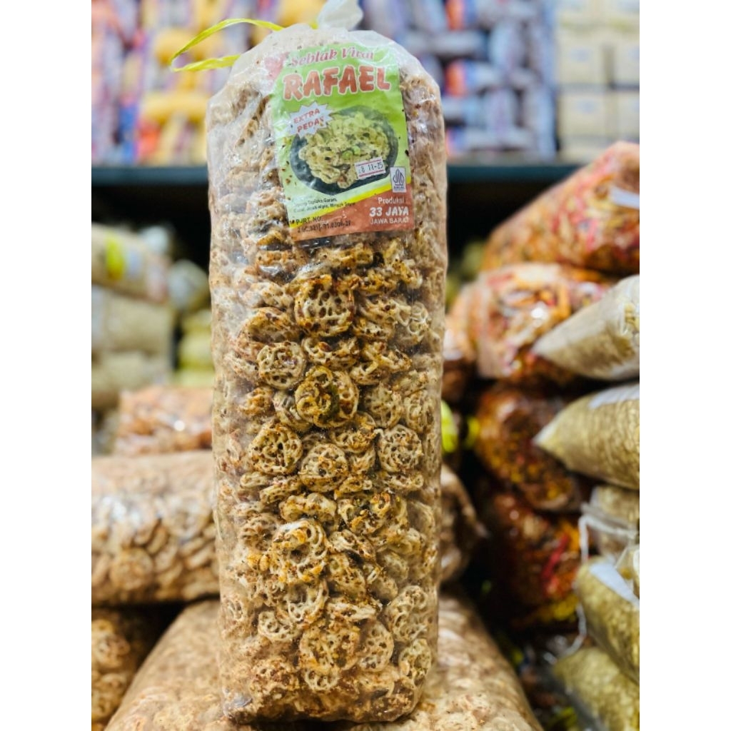 

Seblak Rafael Putih Pedas Gurih – 500g / 1kg / 2kg | Kerupuk Seblak Kering Asli Bandung