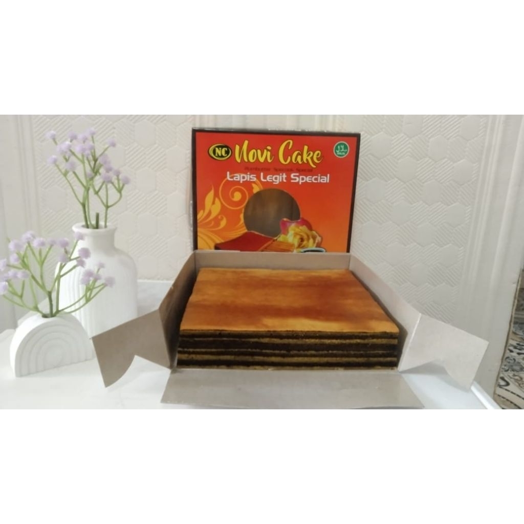 

Lapis legit spesial basah coklat