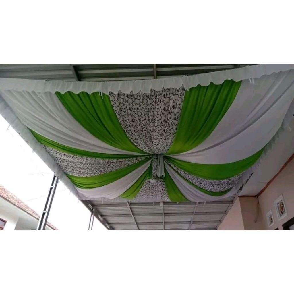 Plafon Balon batik,plafon dekor,plafon tenda