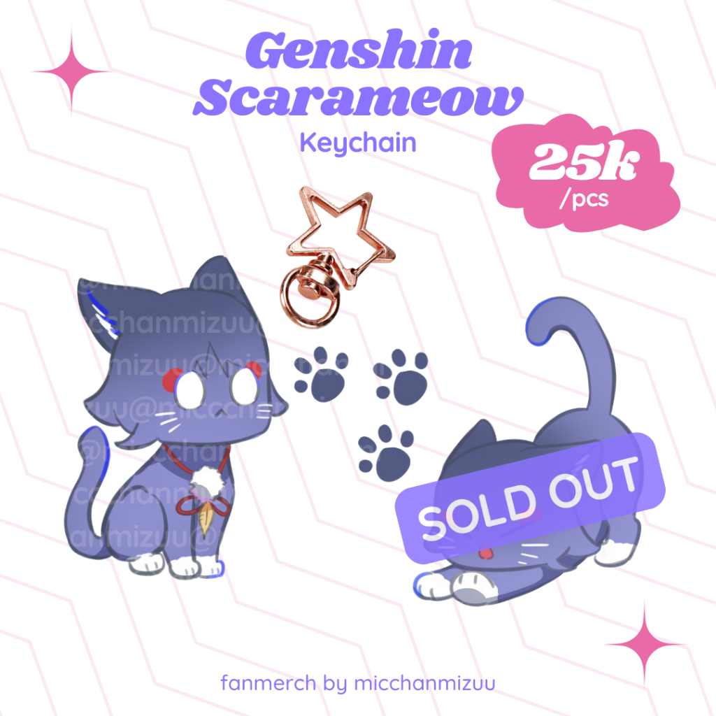 [FANMERCH] Genshin Impact Scarameow Keychain