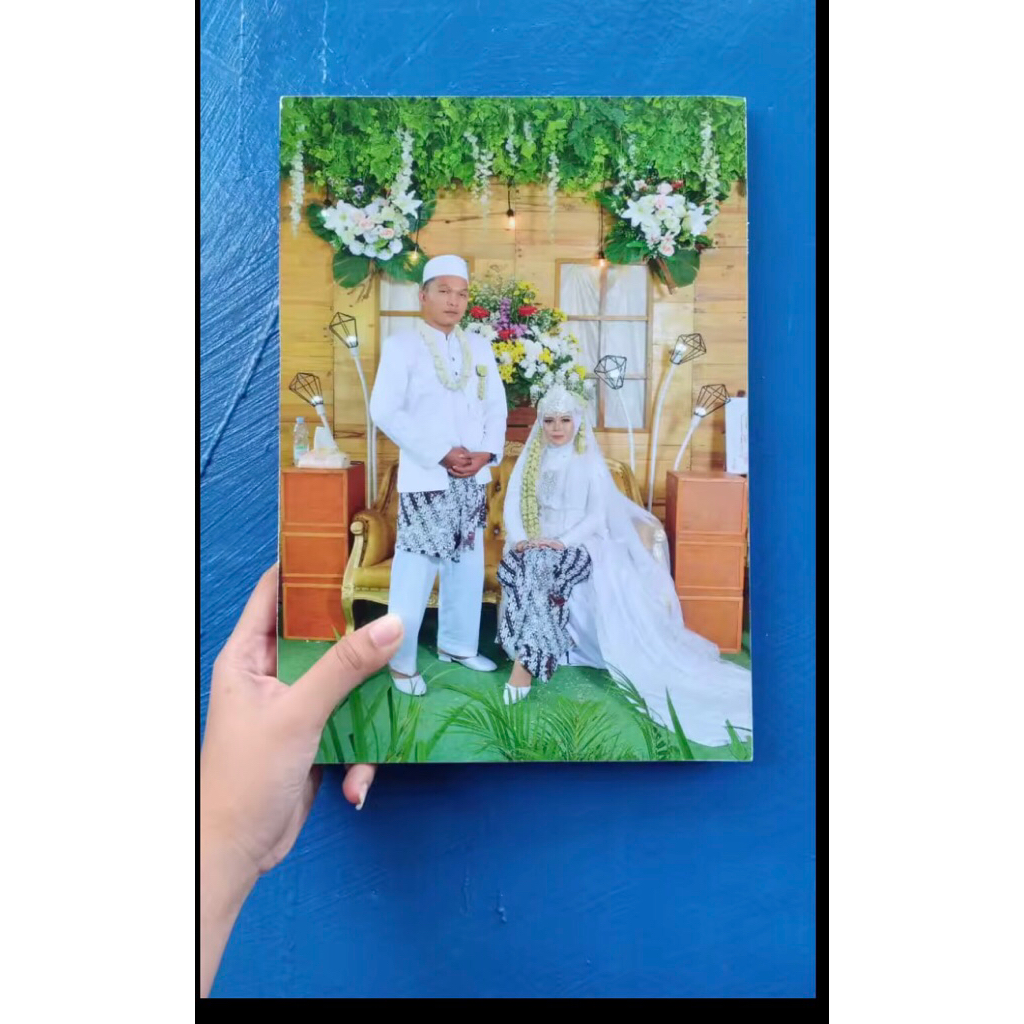 cetak foto bingkai kayu 20R