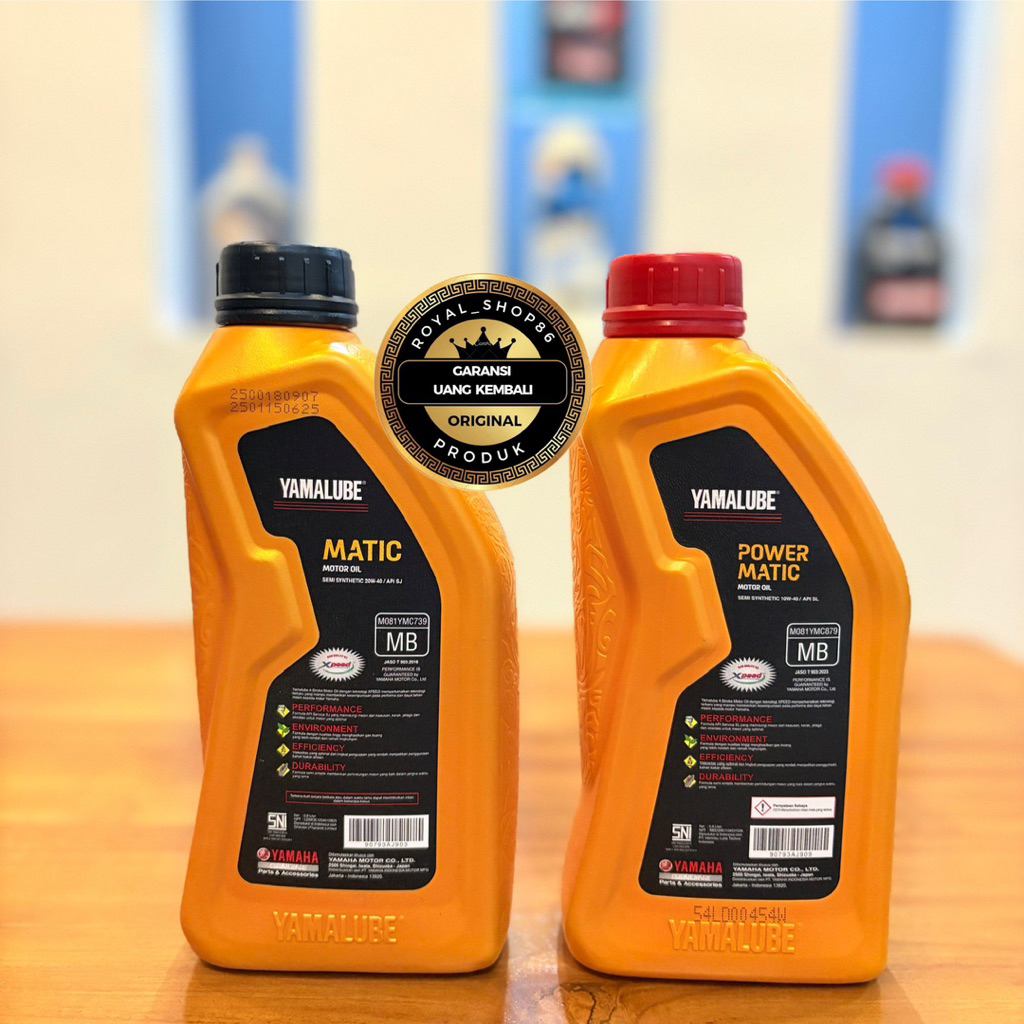 Oli Yamalube Matic Series (Power Matic Sae 10W-40 800 Ml & Oli Yamalube Matic Sae 20W-40 800 Ml )