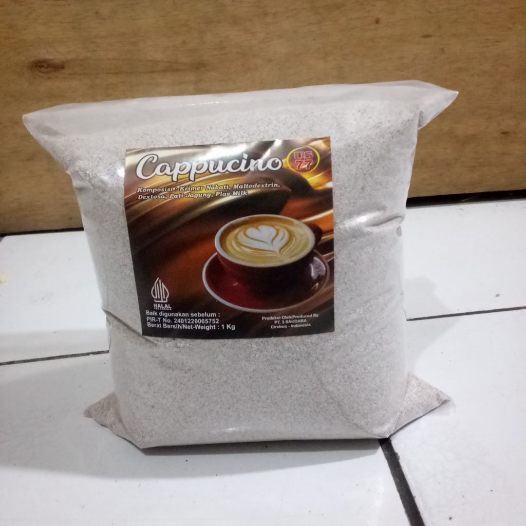 

CAPPUCINO BUBUK 1KG COCOK UNTUK JUALAN ES CAPPUCINO CINCAU BUBUK MINUMAN COFFE CAPPUCINO KEMASAN 1KG
