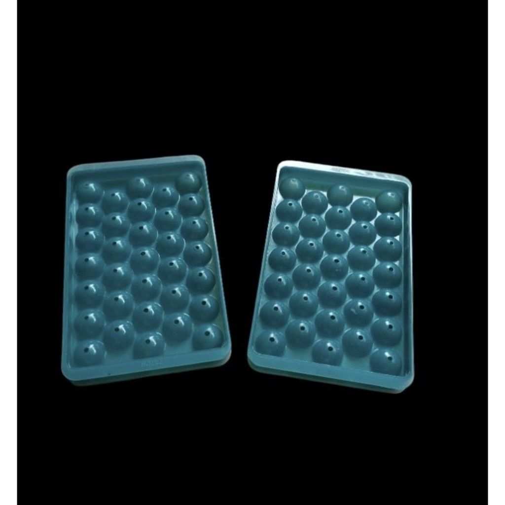 Cetakan es batu bulat isi 33 lubang diameter kecil /cetakan jely/ Cetakan jely ball  bulat agar agar