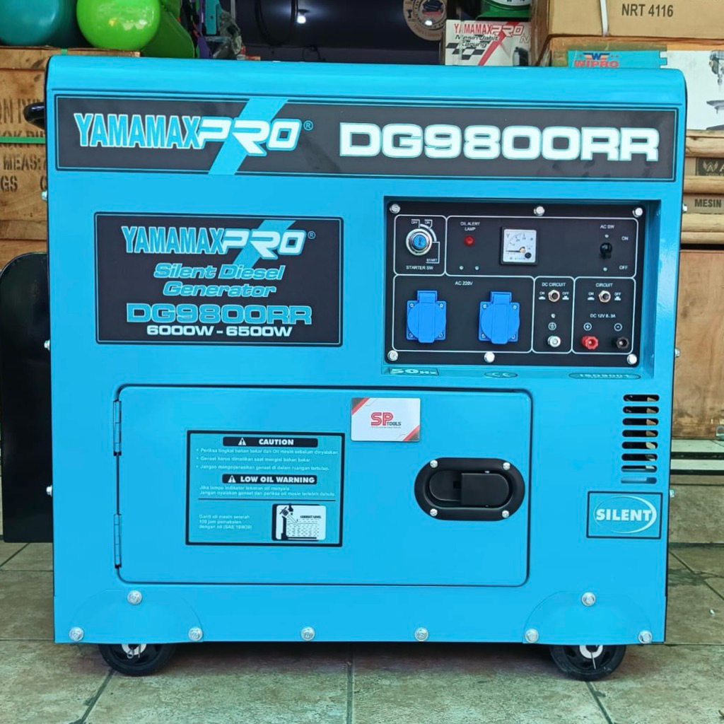 MESIN GENSET / GENERATOR LISTRIK SOLAR SILENT 6500 WATT YAMAMAX PRO / YAMAMAXPRO DG9800RR / DG9800