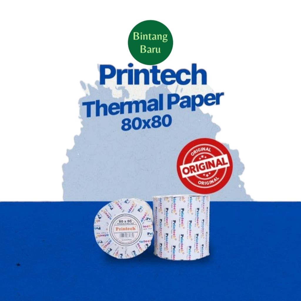 

Printech kertas Thermal 80x80 ECO kertas struk 80x80 printech ekonomis