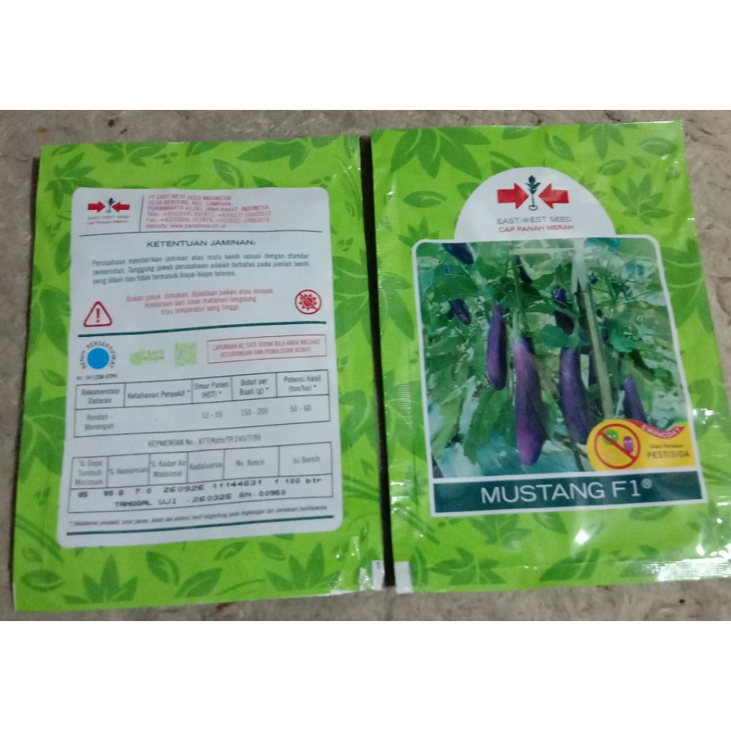 terong ungu MUSTANG F1 cap panah merah