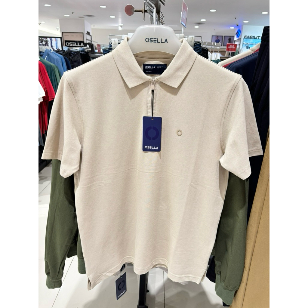 KAOS BERKERAH POLO PRIA MERK OSELLA DENGAN RESLETING