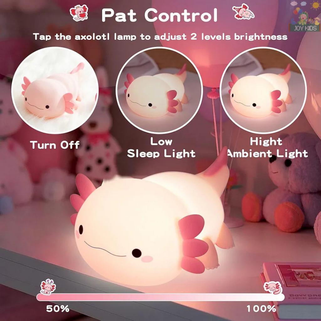 HOT PRODUCT Lampu Tidur - Axolotl/Ikan Lucu - Joykids Official