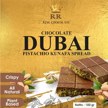 

Chocolate DUBAI Pistachio Kunafa Spread Premium Netto 100gram.