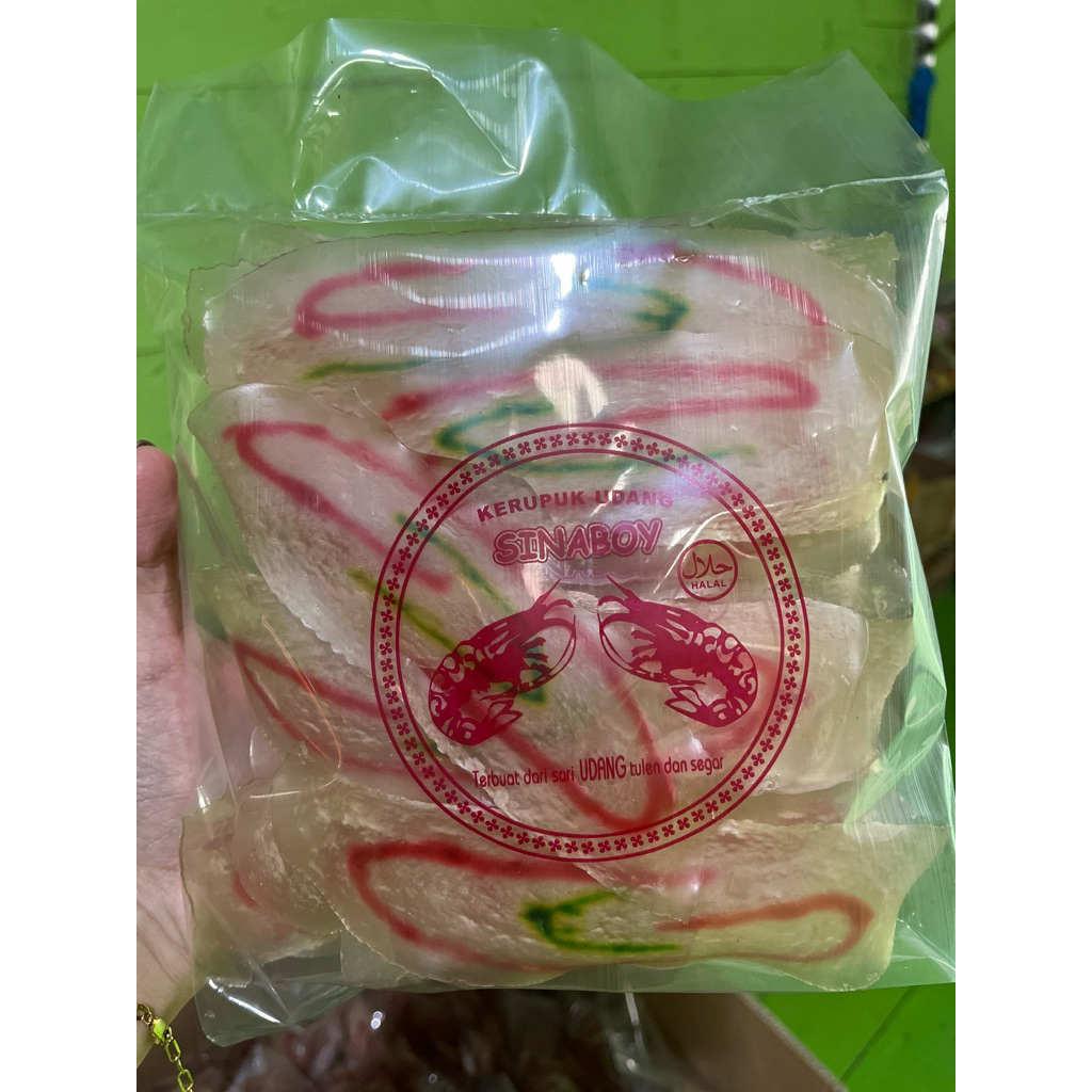 

Kerupuk udang khas Sinaboi