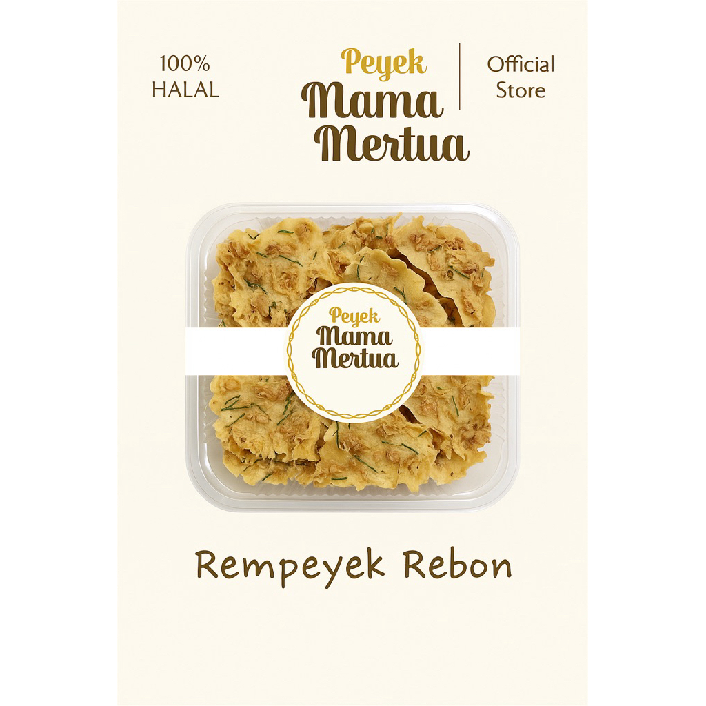 

Rempeyek Mama Mertua - Rebon renyah Gurih dan tanpa pengawet
