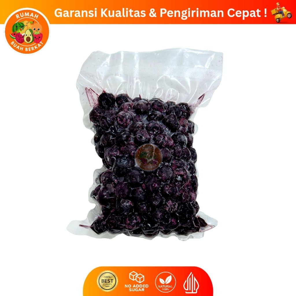 

Buah Blueberry Import Frozen / Blueberries Beku Premium Import / Bluberi Beku Kemasan 500 gram
