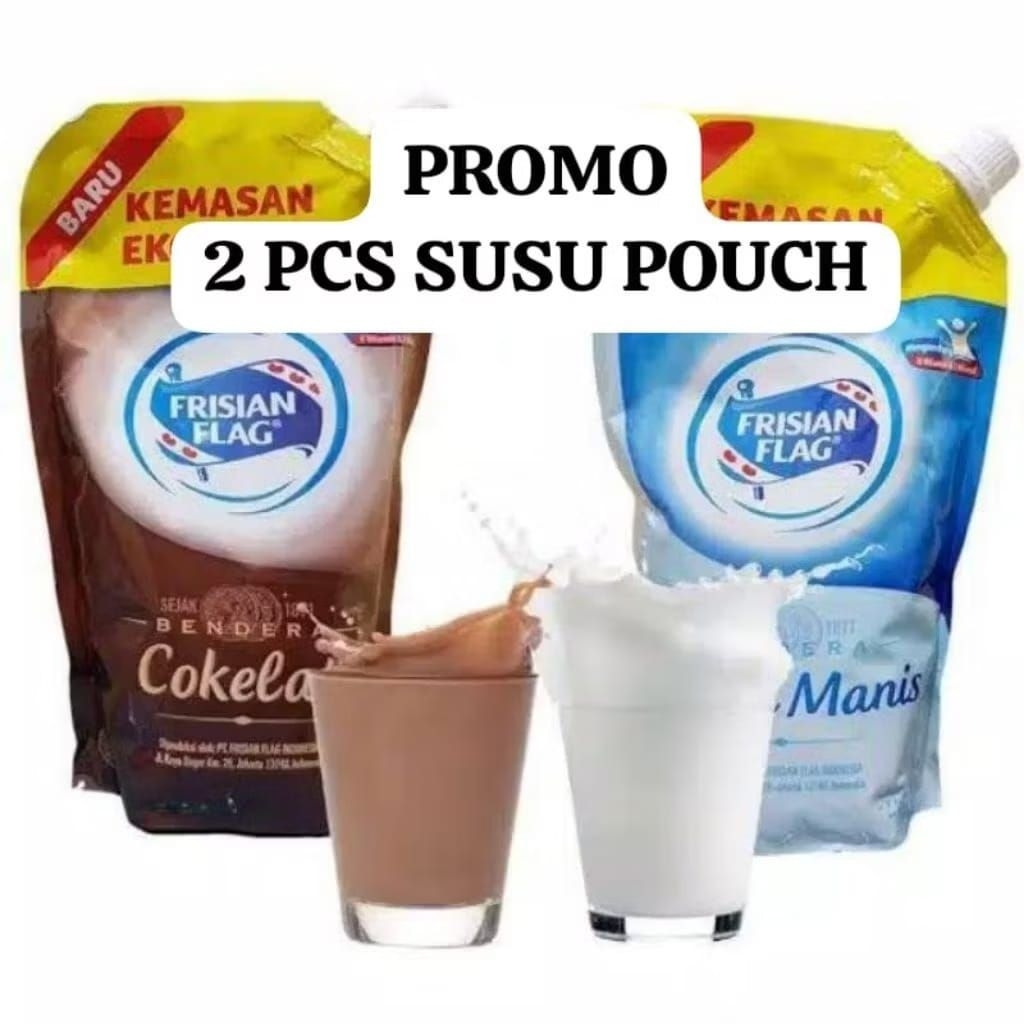 

PROMO 2 PCS SUSU FRISIAN FLAG Kental Manis / susu Pouch refiil 545 G / 535G