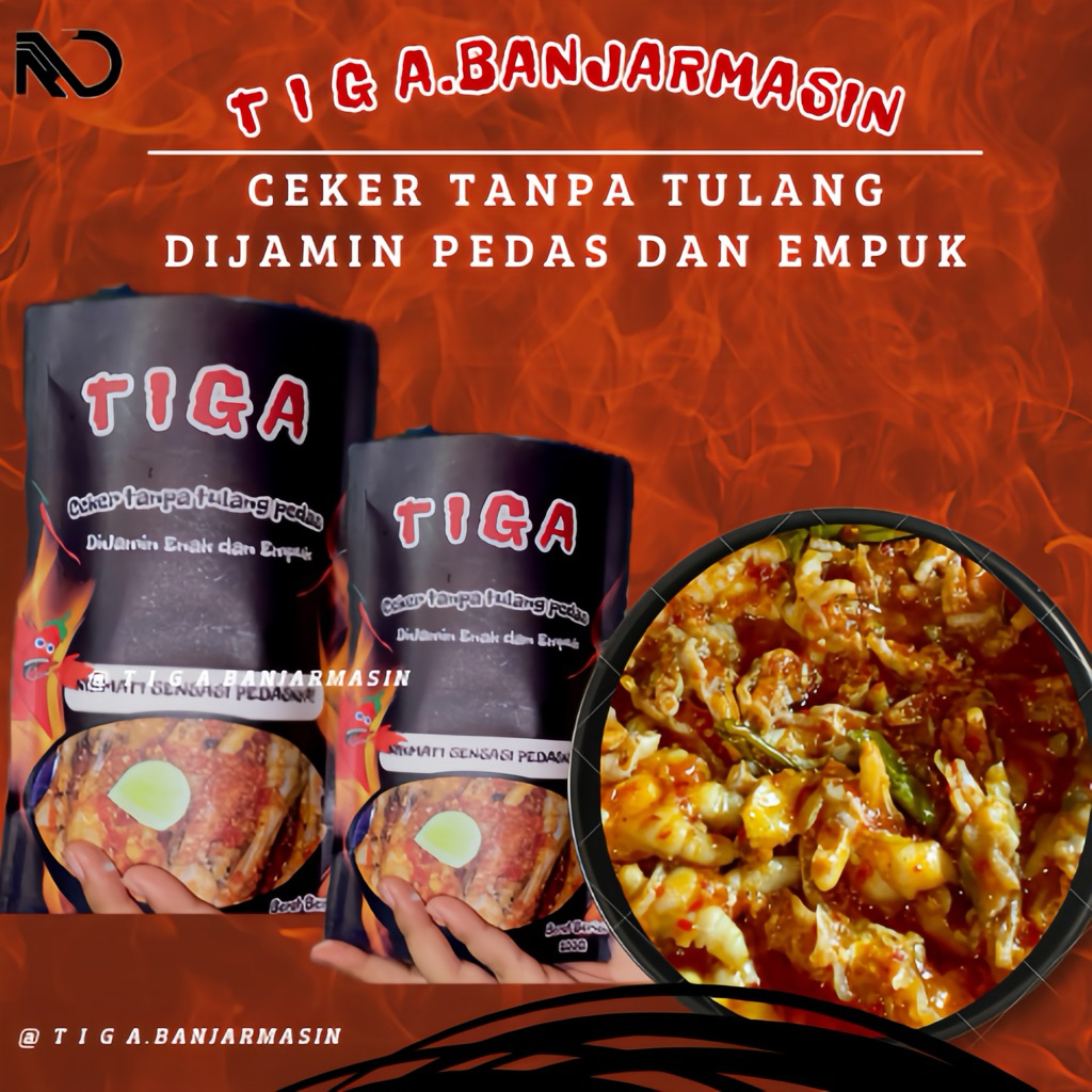 

Tiga.Banjarmasin Ceker pedas tanpa tulang