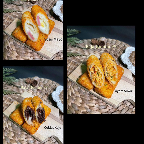 

RISOL FROZEN AYAM SUWIR , SOSIS MAYO , COKLAT KEJU