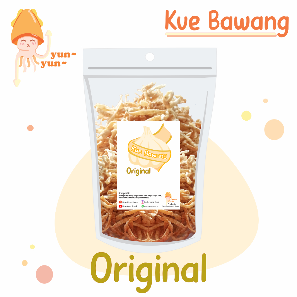 

Original (Tanpa Perisa Tambahan) - Snack Kue Bawang Nyun-Nyun