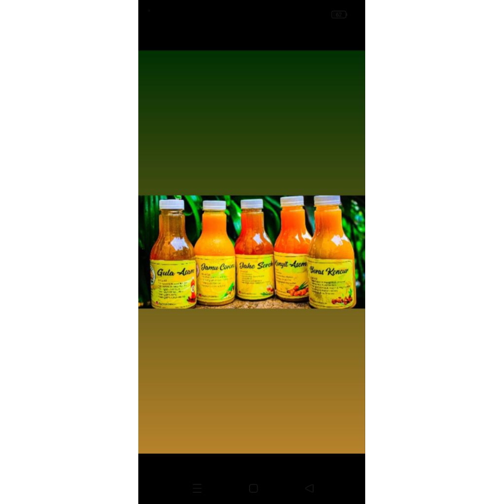 

Jamu Kunyit Asem, Jamu Corona, Jamu Jahe sereh, Jamu Asam Jawa, Jamu Beras Kencur